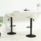 Trendy barkrukken met fluwelen bekleding en modern design - Crème / 2 - Barkrukken