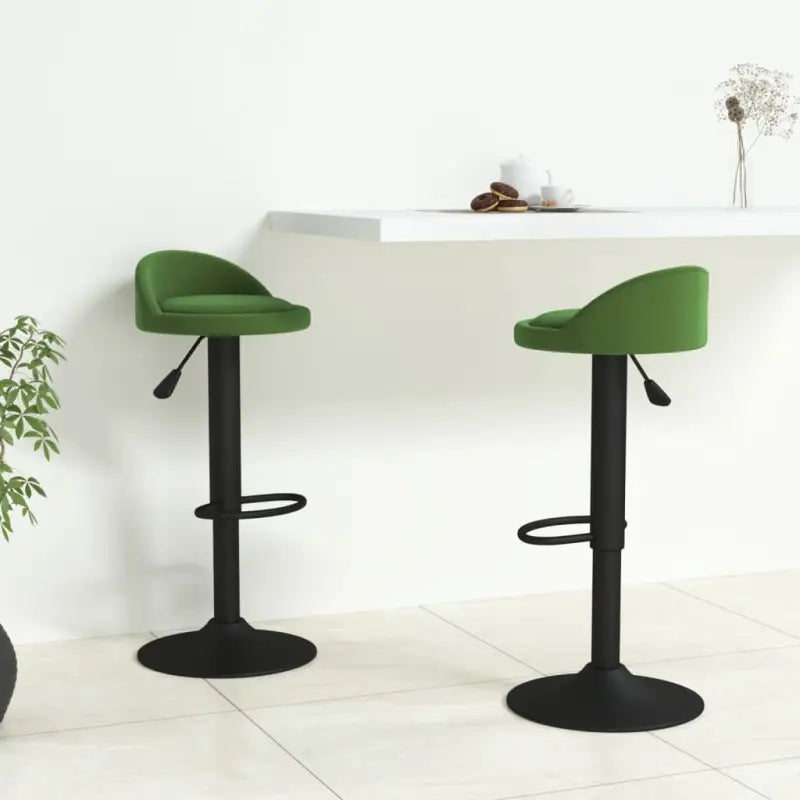 Trendy barkrukken met fluwelen bekleding en modern design - Donkergroen / 2 - Barkrukken
