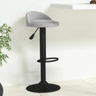 Trendy barkrukken met fluwelen bekleding en modern design - Lichtgrijs / 1 - Barkrukken