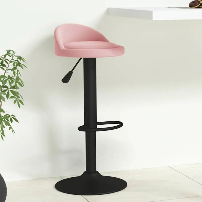 Trendy barkrukken met fluwelen bekleding en modern design - Roze / 1 - Barkrukken