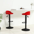 Trendy barkrukken met fluwelen bekleding en modern design - Wijnrood / 2 - Barkrukken