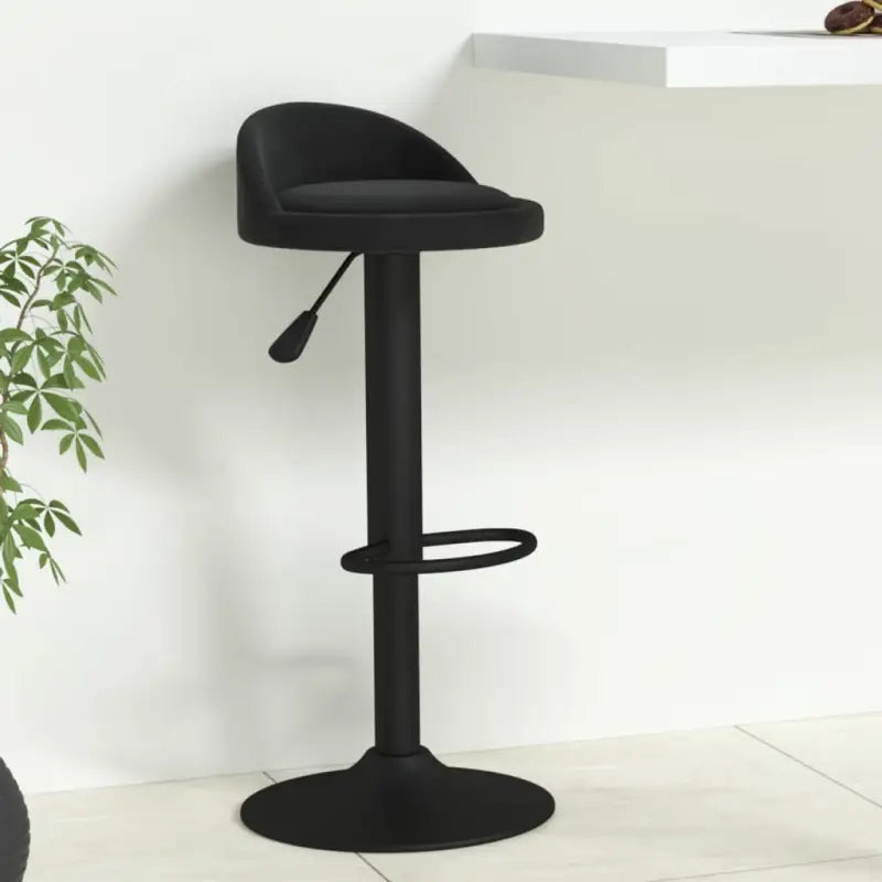 Trendy barkrukken met fluwelen bekleding en modern design - Zwart / 1 - Barkrukken