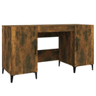 Trendy bureau van bewerkt hout met industrieel design - Bureaus