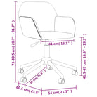 Trendy draaibare bureaustoel met elegant ontwerp - Bureaustoelen