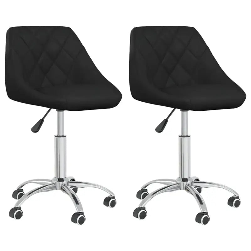 Trendy draaibare eetkamerstoelen met comfortabel kunstleer - Eetkamerstoelen