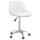 Trendy draaibare eetkamerstoelen met comfortabel kunstleer - Wit / 1 - Eetkamerstoelen