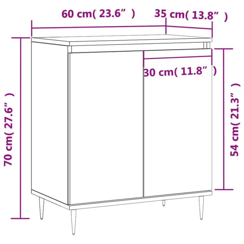 Trendy dressoir met bewerkt hout en ijzeren poten voor een tijdloze uitstraling - Dressoirs & buffetkasten