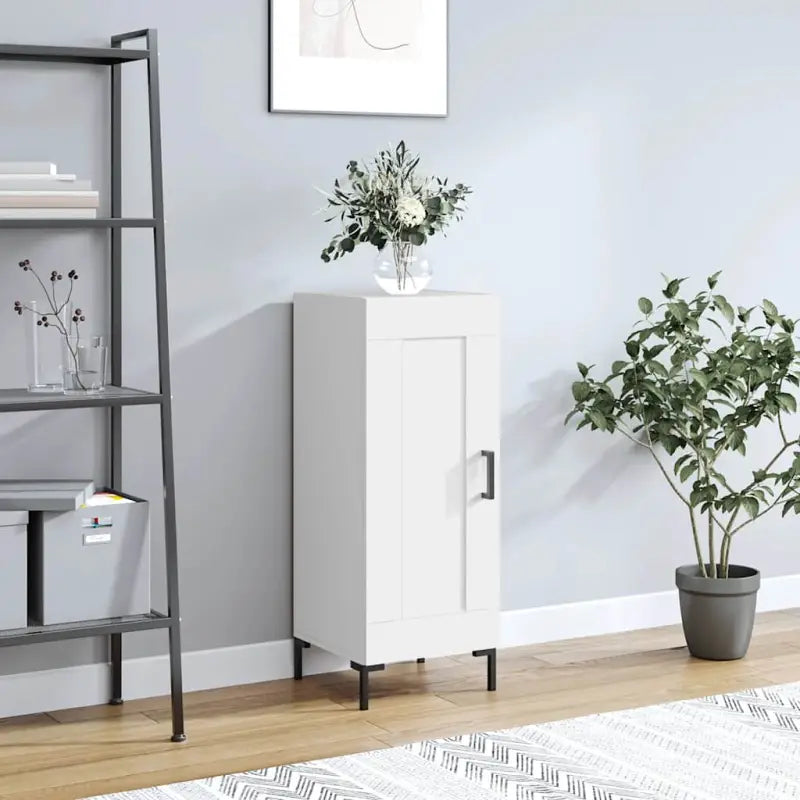 Trendy dressoir met metalen poten en bewerkt hout voor een tijdloze uitstraling - Wit / 1 - Dressoirs & buffetkasten