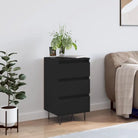 Trendy dressoir met metalen poten en bewerkt hout voor een tijdloze look - Zwart / 1 - Dressoirs & buffetkasten