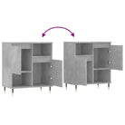Trendy dressoir van bewerkt hout met ijzeren poten - Dressoirs & buffetkasten
