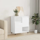 Trendy dressoir van bewerkt hout met ijzeren poten - Wit / 1 - Dressoirs & buffetkasten