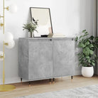 Trendy dressoirs met metalen poten en bewerkt hout voor een tijdloze uitstraling - Betongrijs / 2 - Dressoirs &