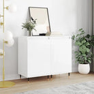 Trendy dressoirs met metalen poten en bewerkt hout voor een tijdloze uitstraling - Hoogglans wit / 2 - Dressoirs &