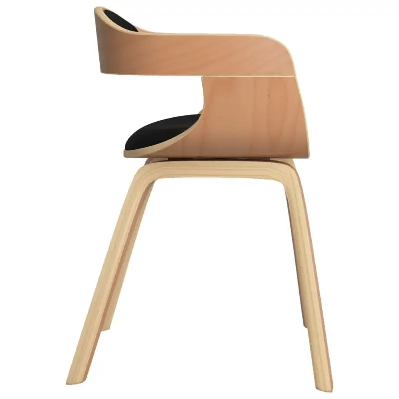 Trendy eetkamerstoelen met gebogen hout en kunstleer voor comfort - Eetkamerstoelen