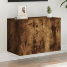 Trendy en duurzame tv-meubel van bewerkt hout - Gerookt eiken / 1 / 60 cm - Tv-meubels
