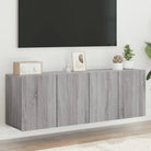 Trendy en duurzame tv-meubel van bewerkt hout - Grijs sonoma / 2 / 60 cm - Tv-meubels
