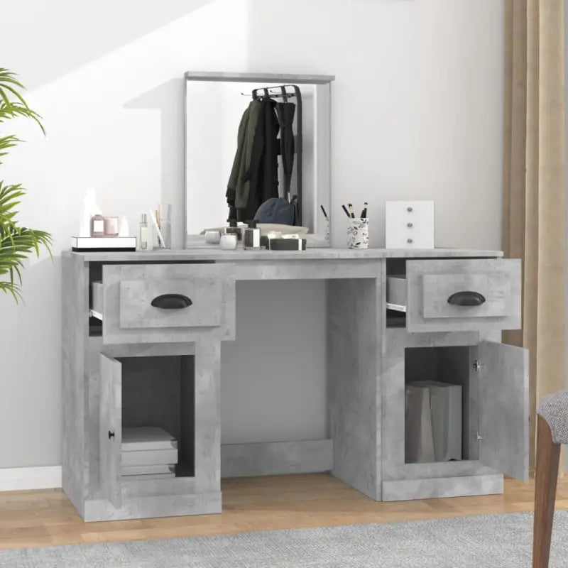 Trendy en praktische slaapkamerkaptafel met spiegel - Slaapkamerkaptafels
