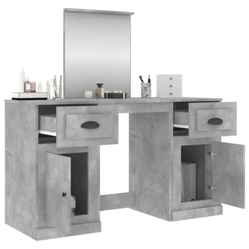 Trendy en praktische slaapkamerkaptafel met spiegel - Slaapkamerkaptafels
