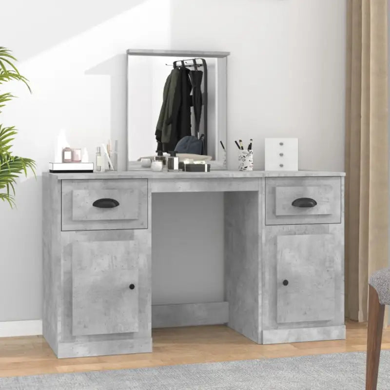 Trendy en praktische slaapkamerkaptafel met spiegel - Slaapkamerkaptafels