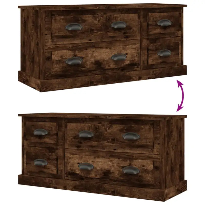 Trendy en stevig tv-meubel van bewerkt hout voor je woonkamer - Tv-meubels