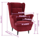 Trendy Fluweel Fauteuil met Comfortabele Hoogte Armleuning - Fauteuils & Relaxfauteuils