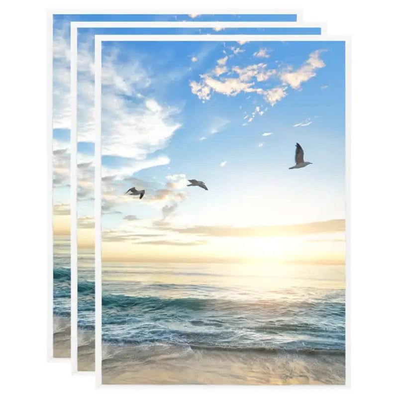 Trendy fotolijsten voor stijlvolle en levendige interieurdecoratie - Wit / 15 x 21 cm / 3 - Fotolijstjes