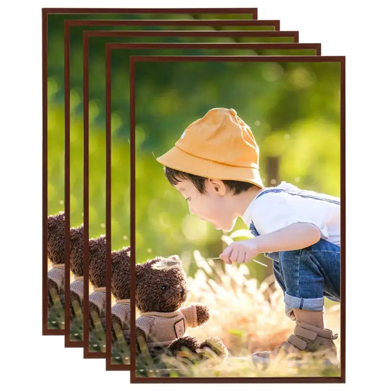 Trendy fotolijsten voor stijlvolle en levendige interieurdecoratie - Brons / 70 x 90 cm / 5 - Fotolijstjes