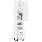 Trendy hoge kast in bewerkt hout met duurzame en stabiele kwaliteit - Dressoirs & buffetkasten