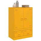 Trendy hoge kast met koudgewalst staal en unieke charme - Dressoirs & buffetkasten
