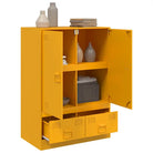 Trendy hoge kast met koudgewalst staal en unieke charme - Dressoirs & buffetkasten