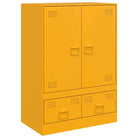 Trendy hoge kast met koudgewalst staal en unieke charme - Dressoirs & buffetkasten