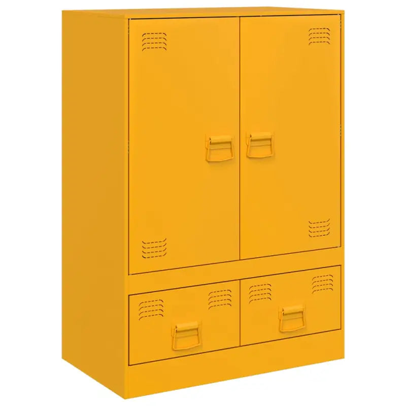 Trendy hoge kast met koudgewalst staal en unieke charme - Dressoirs & buffetkasten