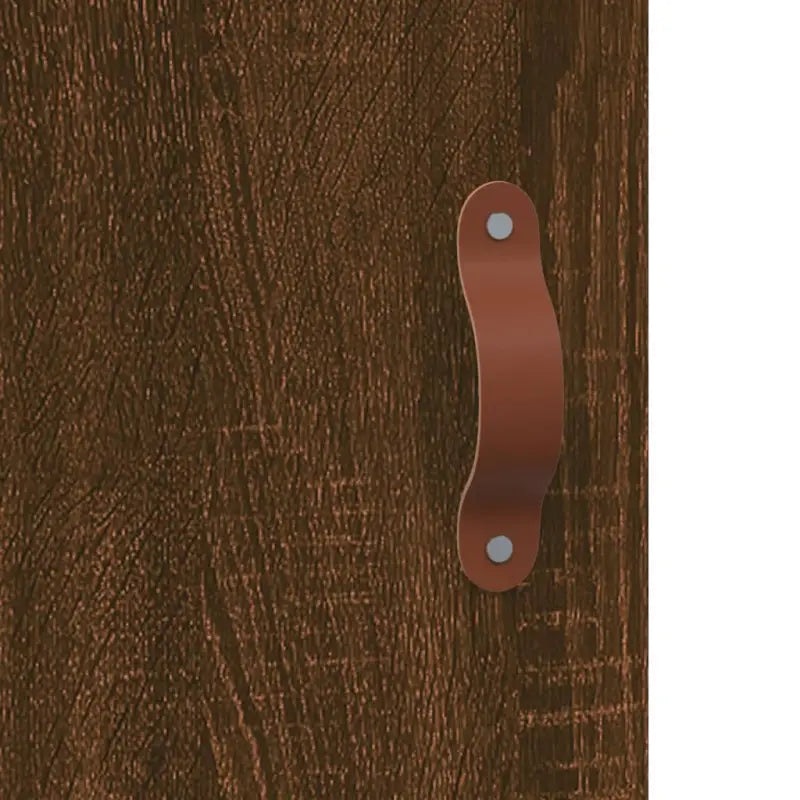 Trendy hoge kast van bewerkt hout met duurzame charme - Dressoirs & buffetkasten