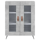 Trendy hoge kast van bewerkt hout met duurzame charme - Dressoirs & buffetkasten