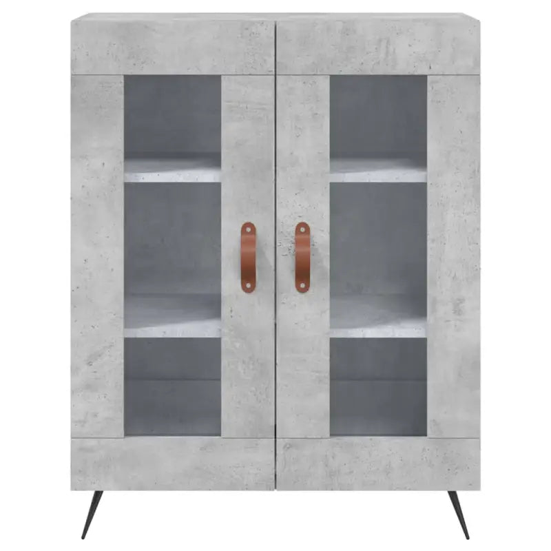 Trendy hoge kast van bewerkt hout met duurzame charme - Dressoirs & buffetkasten