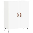 Trendy hoge kast van bewerkt hout met duurzame charme - Dressoirs & buffetkasten