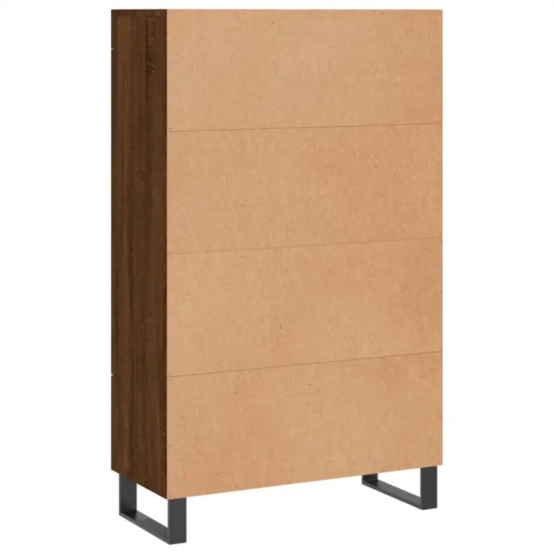 Trendy hoge kast van bewerkt hout met duurzame charme - Dressoirs & buffetkasten