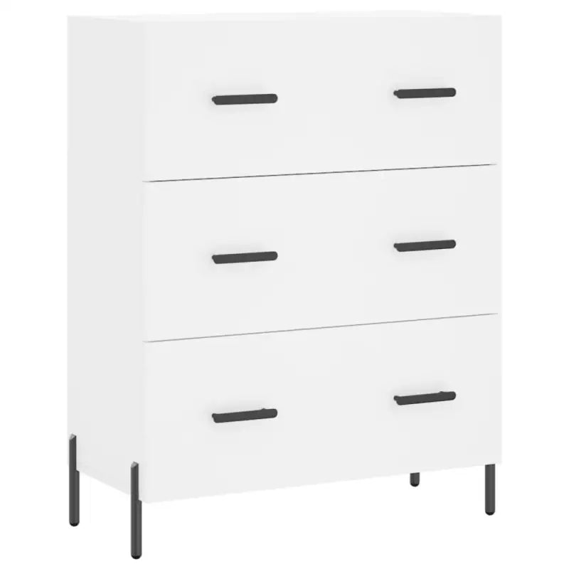 Trendy hoge kast van bewerkt hout met duurzame charme - Dressoirs & buffetkasten