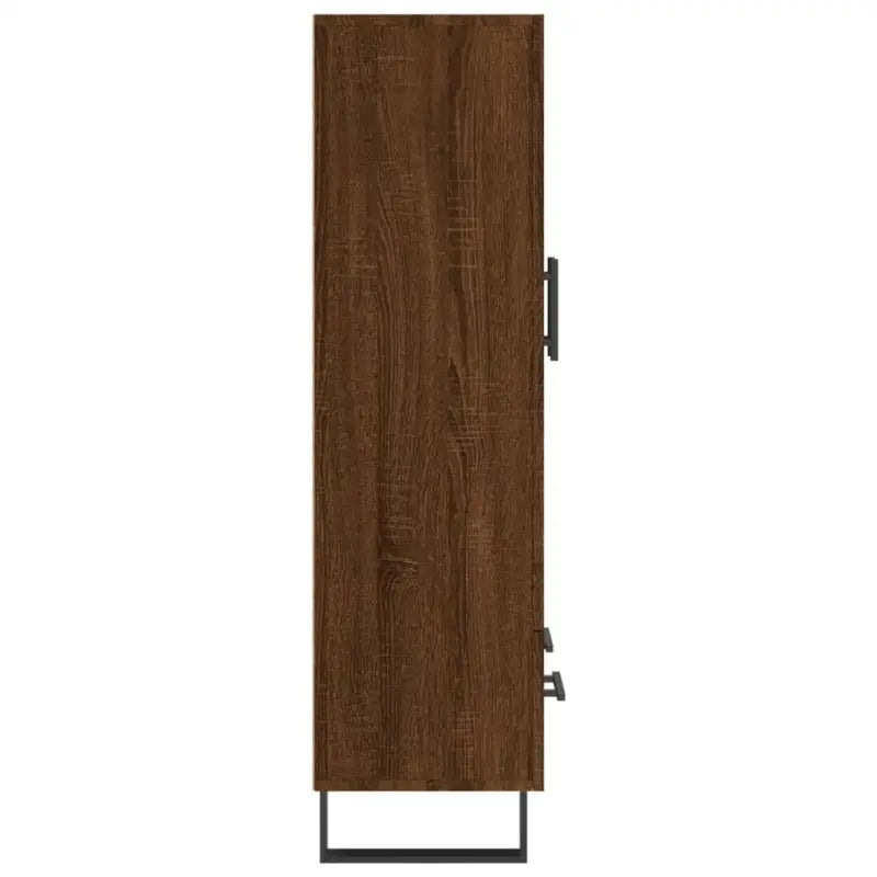 Trendy hoge kast van bewerkt hout met duurzame charme - Dressoirs & buffetkasten