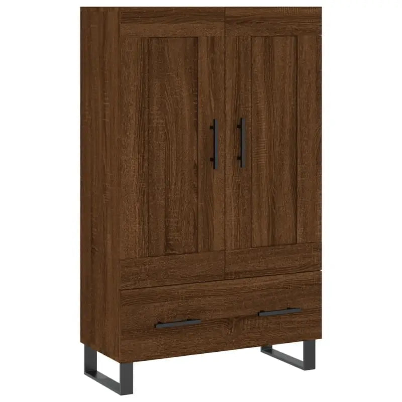 Trendy hoge kast van bewerkt hout met duurzame charme - Dressoirs & buffetkasten