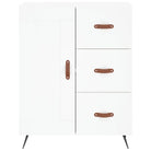 Trendy hoge kast van bewerkt hout met duurzame en stabiele constructie - Dressoirs & buffetkasten