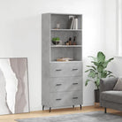 Trendy hoge kast van bewerkt hout met duurzame en stabiele constructie - Dressoirs & buffetkasten