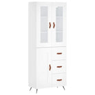 Trendy hoge kast van bewerkt hout met duurzame en stabiele constructie - Dressoirs & buffetkasten