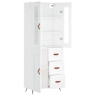 Trendy hoge kast van bewerkt hout met duurzame en stabiele constructie - Dressoirs & buffetkasten