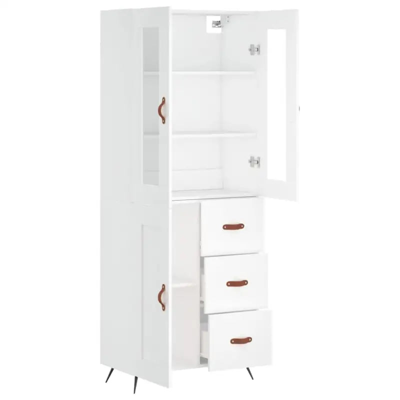 Trendy hoge kast van bewerkt hout met duurzame en stabiele constructie - Dressoirs & buffetkasten