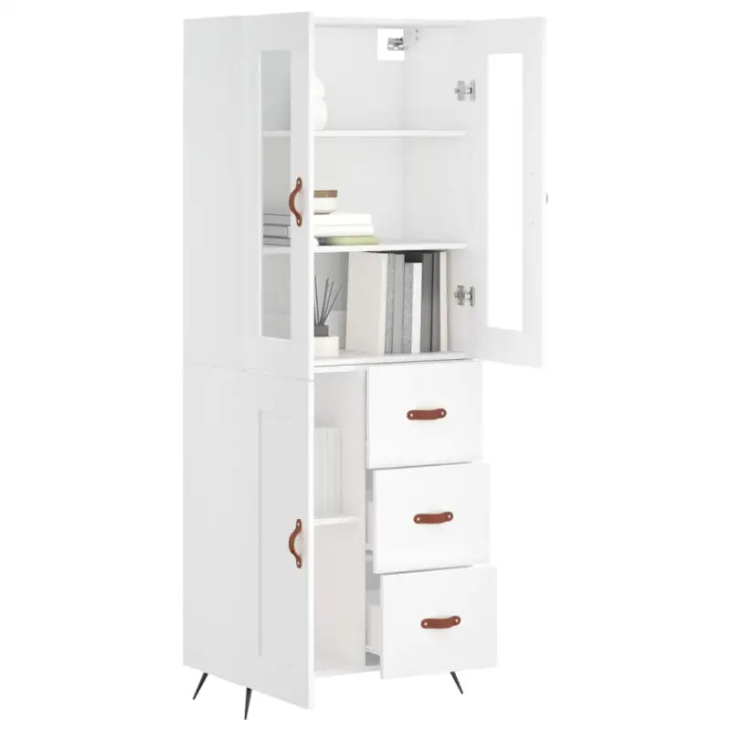 Trendy hoge kast van bewerkt hout met duurzame en stabiele constructie - Dressoirs & buffetkasten