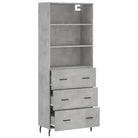 Trendy hoge kast van bewerkt hout met duurzame en stabiele constructie - Dressoirs & buffetkasten