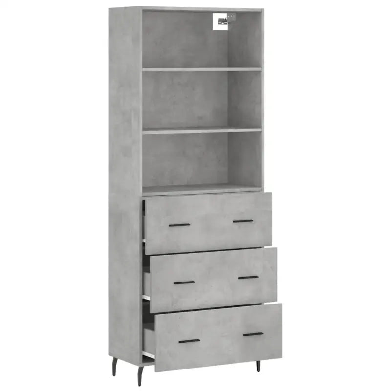 Trendy hoge kast van bewerkt hout met duurzame en stabiele constructie - Dressoirs & buffetkasten