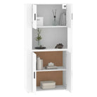 Trendy hoge kast van bewerkt hout met duurzame en stabiele kwaliteit - Dressoirs & buffetkasten