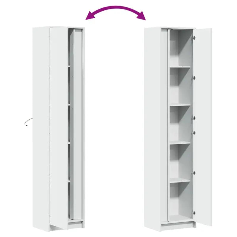 Trendy hoge kast van bewerkt hout met duurzame kwaliteit - Dressoirs & buffetkasten